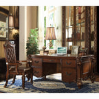 Acme 92125 Vendome cherry finish wood detailed carvings ornate office desk