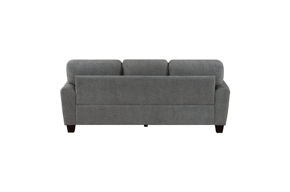 Homelegance 9214NGH-2PC 2 pc Lemond dark grey chenille fabric sofa and love seat set rounded arms
