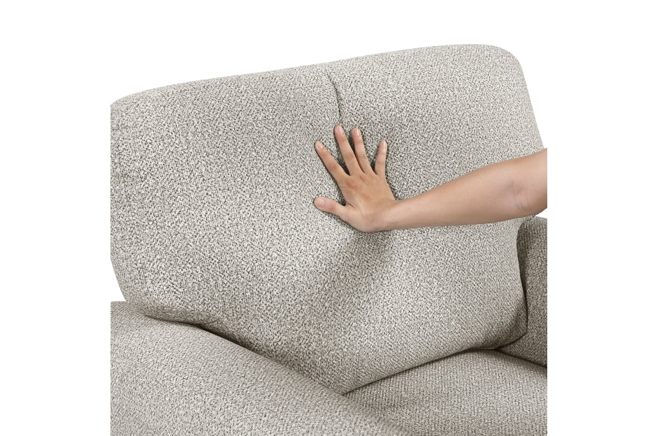 Homelegance Lemond Grey Chenille Sofa and Love Seat Set with Rounded Arms – 9214NPG-2PC