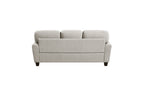Homelegance Lemond Grey Chenille Sofa and Love Seat Set with Rounded Arms – 9214NPG-2PC