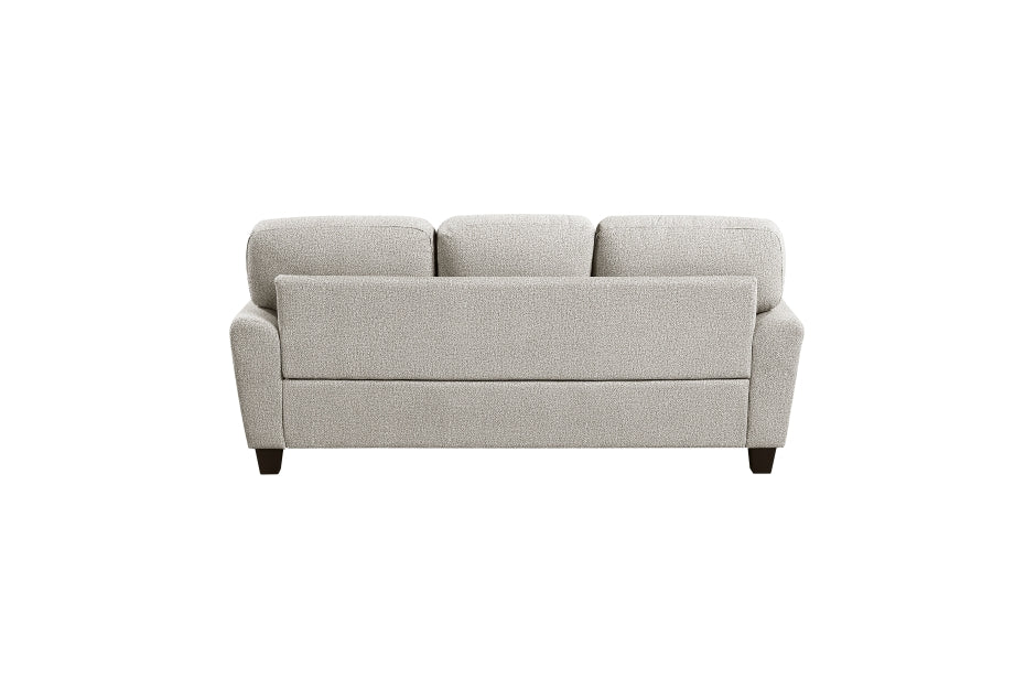 Homelegance 9214NPG-2PC 2 pc Lemond grey chenille fabric sofa and love seat set rounded arms