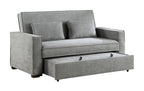 Homelegance 9238GY-3CL 2 pc Phelps grasy textured fabric folding sofa with sleep area