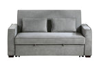 Homelegance 9238GY-3CL 2 pc Phelps grasy textured fabric folding sofa with sleep area