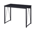 Acme 92602 Inbox zero zaidin black wood finish and black metal frame student computer writing desk