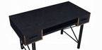 Acme 92799 Mercer 41 ballesteros settea black wood and black metal frame desk