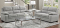 Homelegance 9333GY-SL 2 pc Orren ellis Holleman gray textured fabric sofa and love seat set