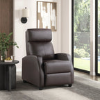 Homelegance 9420DB-1 Greenfield brown faux leather push back recliner chair