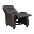 Homelegance 9420DB-1 Greenfield brown faux leather push back recliner chair