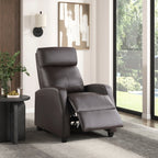 Homelegance 9420DB-1 Greenfield brown faux leather push back recliner chair