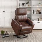 Homelegance 9424BR-1LT Wheaton brown faux leather power motion power lift recliner chair