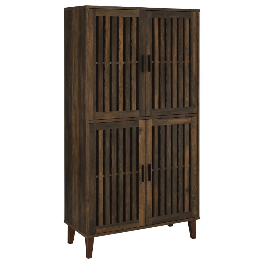 Coaster Elouise Dark Pine Tall Accent Display Cabinet – 950335