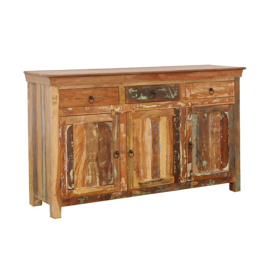 Harper 3-Door Reclaimed Wood Accent Cabinet Sideboard – 950367
