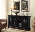 Coaster 950639 Darby home co caro antique black finish wood console server buffet cabinet