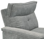 Homelegance 9509DG-65LRR 6 pc Tesoro dark gray textured fabric sectional sofa with recliners and chaise