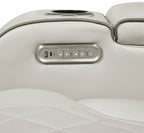 Homelegance 9516TPES-33L3RPWH 3 pc Bastrop fortuner taupe faux leather sectional sofa with power motion recliners LED lighting