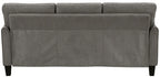 Homelegance Aliana Brownish Grey Textured Fabric Sofa and Love Seat Set with Flared Arms – 9519CHC-2PC