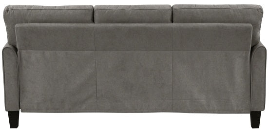 Homelegance 9519CHC-2PC 2 pc Aliana brownish grey textured fabric sofa and love seat set with flared arms