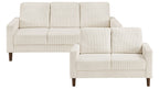 Hollarman Beige Corduroy Sofa & Love Seat Set – 9520BEG-SL