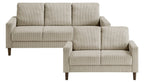 Hollarman Taupe Corduroy Sofa & Love Seat Set – 9520TPE-SL