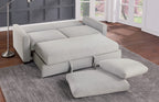 Homelegance 9525RF-3CL Winston porter price gray textured fabric sofa with pop up sleep area and fold down back