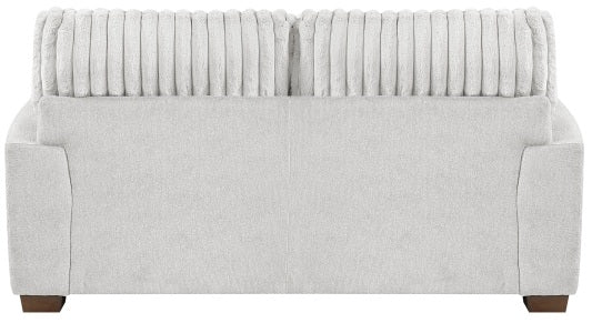 Homelegance 9558LG-2PC 2 pc Santiago light grey textured fabric and corduroy fabric sofa and love seat set