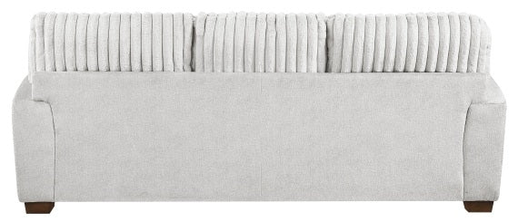 Homelegance 9558LG-2PC 2 pc Santiago light grey textured fabric and corduroy fabric sofa and love seat set