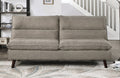 Homelegance 9560BR-3CL Winston porter Mackay brown textured fabric futon sofa folding back