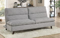 Homelegance 9560GY-3CL Winston porter Mackay gray textured fabric futon sofa folding back