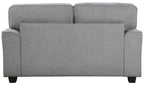 Homelegance Bradford Grey Chenille Sofa and Love Seat Set with Set-Back Arms – 9648GY-2PC