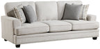 Homelegance Bradford Sand Chenille Sofa and Love Seat Set with Set-Back Arms – 9648SN-2PC