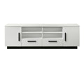 Matilda White Wavy Front TV Stand with Drawers and Cabinets – 97030