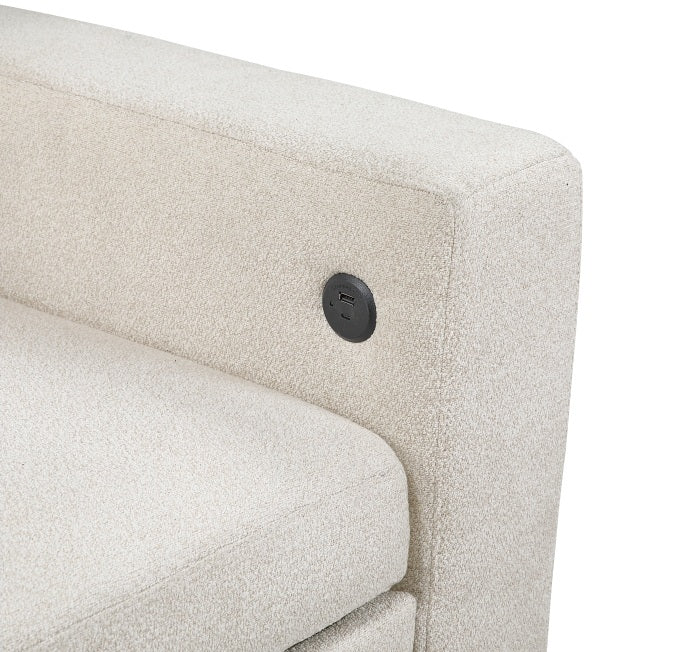 Homelegance Morian Beige Boucle Double Chaise Sectional Sofa – 9705BE-42AVC