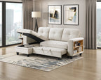 Homelegance Morian Beige Boucle Sectional Sofa Reversible Storage Chaise – 9705BE-32AVC