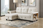 Homelegance Morian Beige Boucle Sectional Sofa Reversible Storage Chaise – 9705BE-32AVC