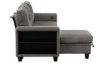 Homelegance Morian Dark Brown Boucle Sectional Sofa Reversible Storage Chaise – 9705DB-32AVC