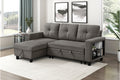 Homelegance Morian Dark Brown Boucle Sectional Sofa Reversible Storage Chaise – 9705DB-32AVC