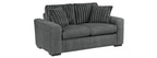 Homelegance 9720DG-SL 2 pc Holleman dark gray textured fabric sofa and love seat set