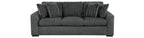 Homelegance 9720DG-SL 2 pc Holleman dark gray textured fabric sofa and love seat set