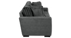 Homelegance 9720DG-SL 2 pc Holleman dark gray textured fabric sofa and love seat set