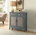 Acme 97245 Winchell antique blue finish wood console entry table