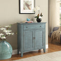 Acme 97247 Winchell antique blue finish wood console entry hall sideboard cabinet