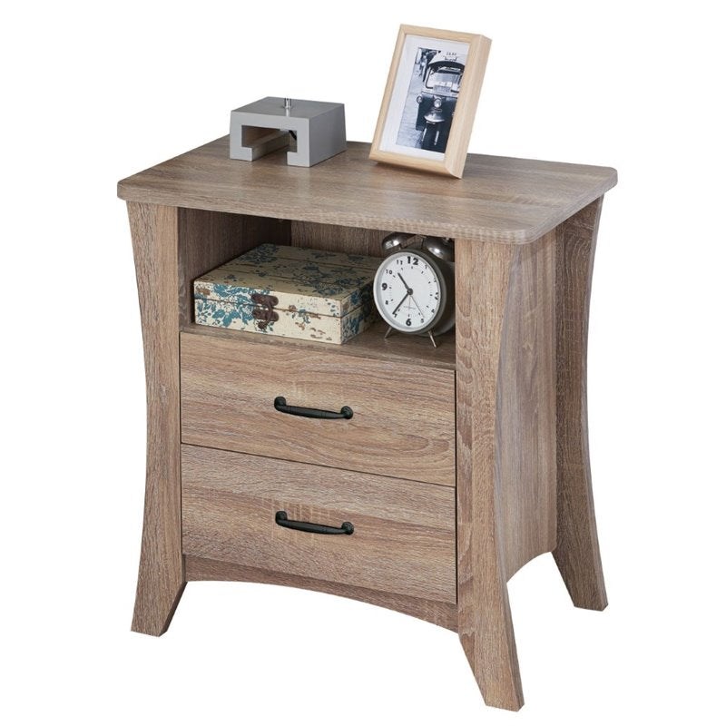 Acme 97262 Colt rustic natural finish wood nightstand bed side end table