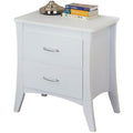 Acme 97264 Babb white finish wood nightstand bed side end table