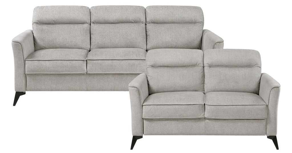 Tristan Tan Fabric Sofa & Love Seat Set – 9733TAN-SL