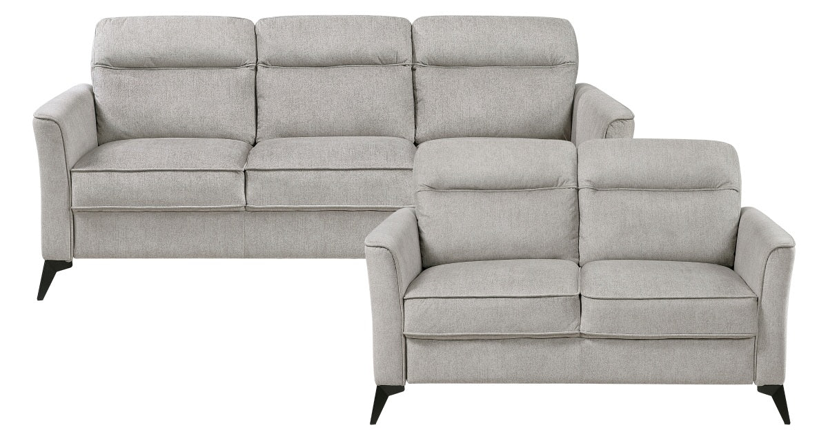 Tristan Tan Fabric Sofa & Love Seat Set – 9733TAN-SL