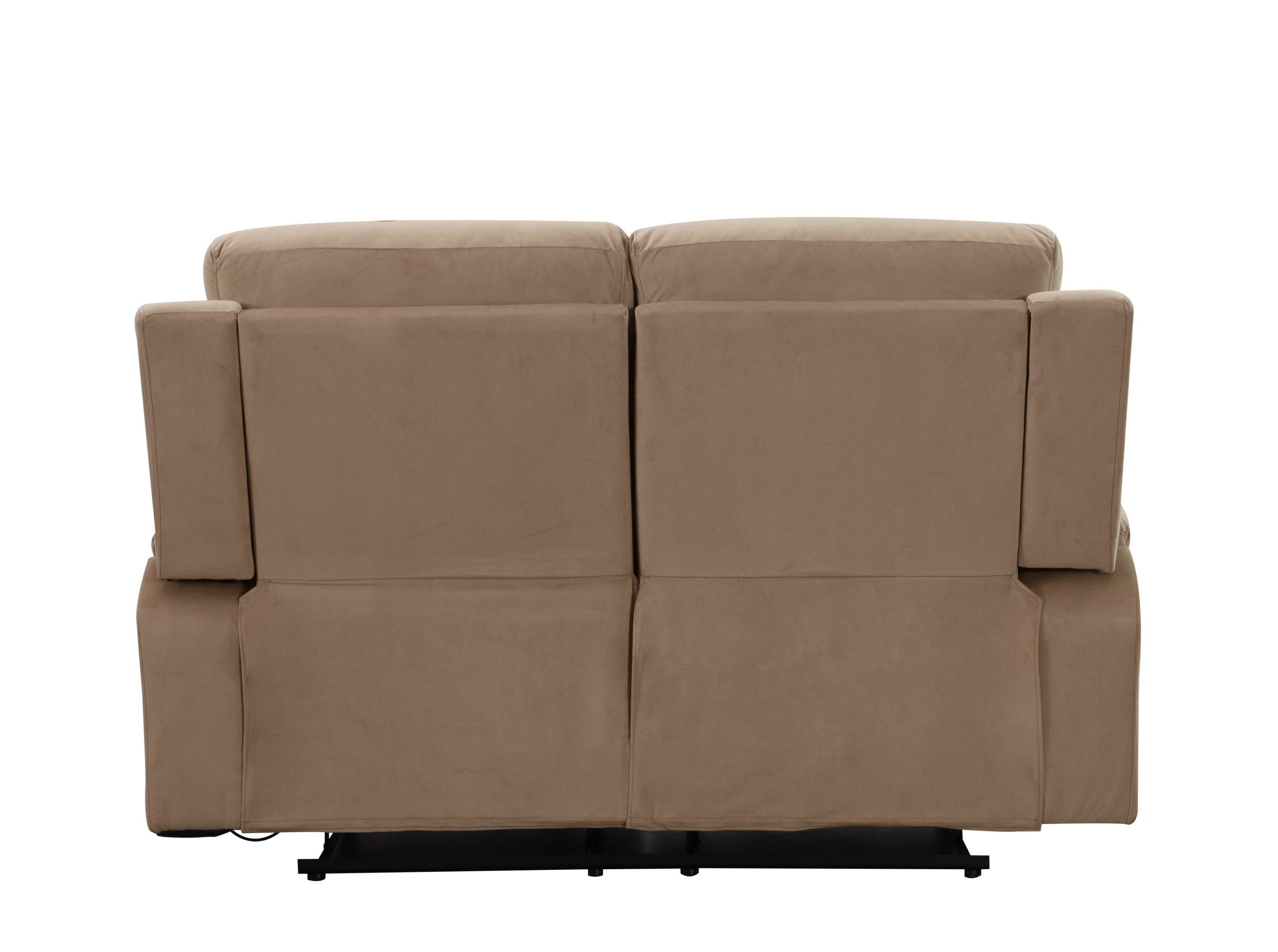 Global United Parsons II Beige Bella Fabric 2-Piece Sofa and Love Seat Set with Recliner Ends – 9760BEI-2PC