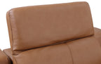 Global United 9762CG-5PC 5 pc DivanItalia cognac italian leather power reclining sectional sofa adjustable headrests