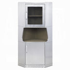 Acme 97710 Brancaster aluminum riveted finish wine cabinet