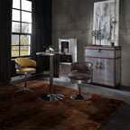Acme 97710 Brancaster aluminum riveted finish wine cabinet