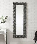 Acme 97722 Kachina mirrored front and faux gem stone trim shapes wall mirror